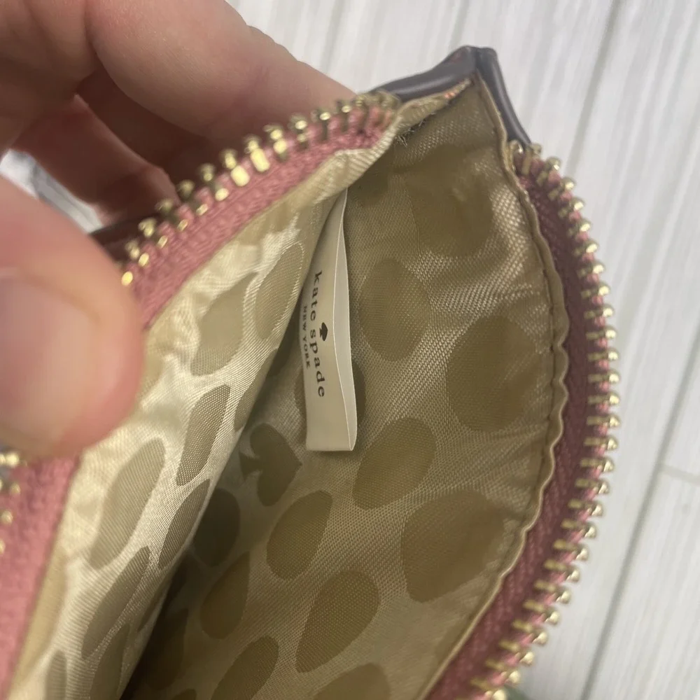 Kate Spade Clutch/Wristlet Light Pink W/tan‎ Lining NEW